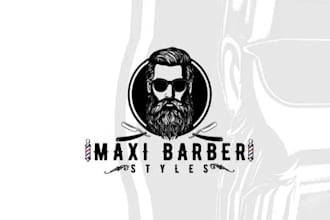 design greatest classic barber salon logo