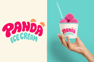 design a modern minimalist playful logo with brand identity