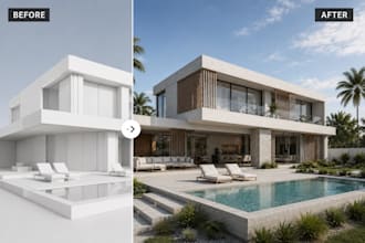 create fast ai renders for real estate marketing