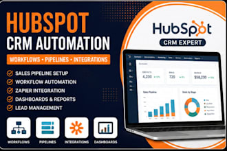 build hubspot sales pipelines and automation workflows
