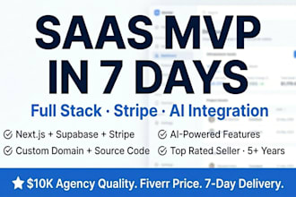 develop a complete saas mvp with next js stripe and supabase