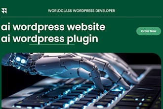 develop ai wordpress website, ai wordpress design, custom ai wordpress plugin
