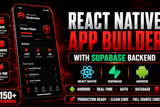 build your react native android app with supabase backend