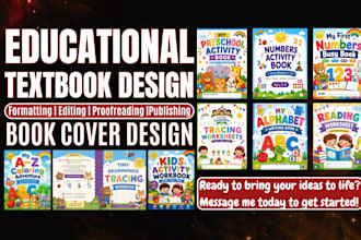 write, design and format educational textbook, curriculum plan, academic writing