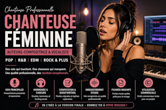 be your female singer songwriter pop singer ghostwriter