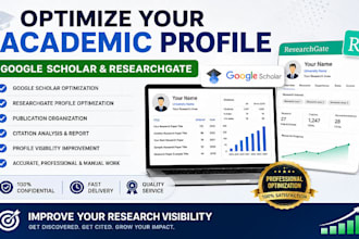 increase google scholar backdate current citation using researchgate
