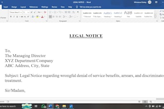 legal notice drafting service