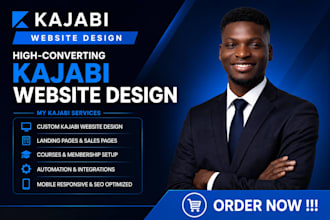 design kajabi website, kajabi landing page, kajabi online course, kajabi funnel