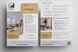 design a professional a double sided flyer for your business