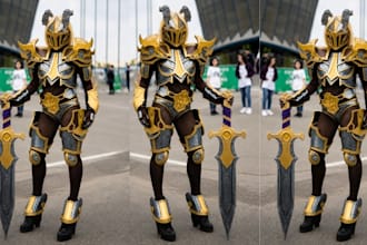 create custom 3d printable cosplay armor weapons guns prop and stl accessories