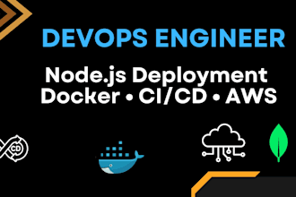deploy nodejs on AWS contabo or any vps using docker nginx and cicd