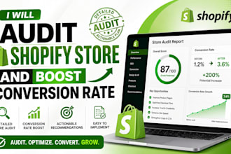audit shopify store and boost conversion rate
