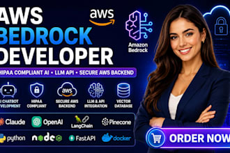 be AWS bedrock developer AWS bedrock API hippa compliant aws at backend aws llm