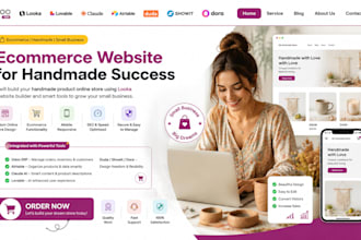 looka ecommerce handmade product sale small shop business online store website