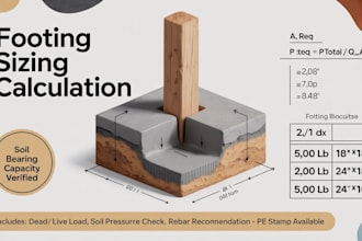 calculate footing, foundation sizing sheet for deck, addition, or column ibc irc