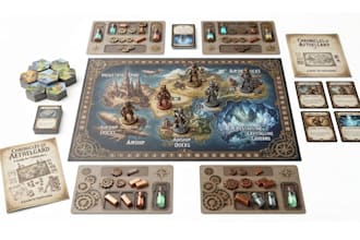 professional board game design card layout box rulebook development tarot card