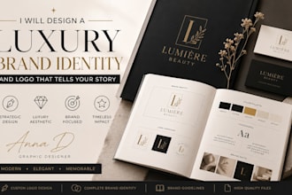 design a luxury brand identity and logo that tells your story