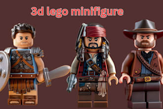 do 3d lego minifigure, lego style,3d print lego,lego model,lego collector