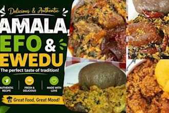 do amala, efo and ewedu