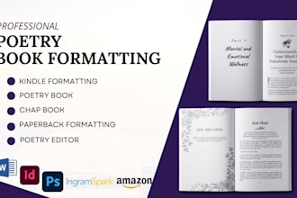 do poetry book formatting book cover poem book manuscripts formatting for KDP