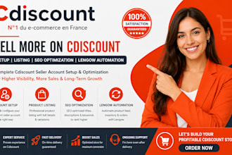 cdiscount seller account setup product listing seooptimization lengow automation