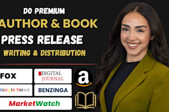 do amazon book promotion for you with press release writing and distribution