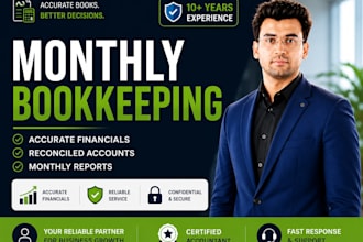 monthly bookkeeping and bank reconciliation for your business