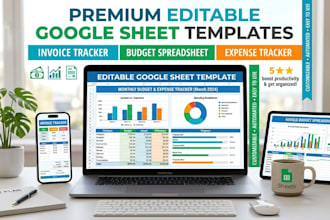 editable google sheet template invoice tracker excel budget spreadsheet