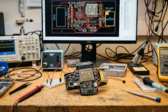 build esp32 smart health wearable pcb with ble, sensors and firmware development