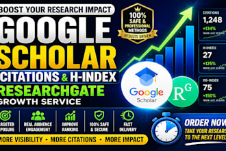 optimize google scholar citations researchgate and h index