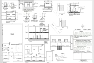 draw architecture and construction drawing