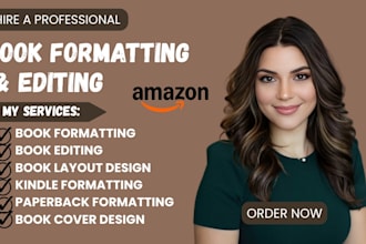 do kdp book formatting, layout design, book editing manuscript format