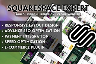 design redesign squarespace website developer clone squarespace website expert