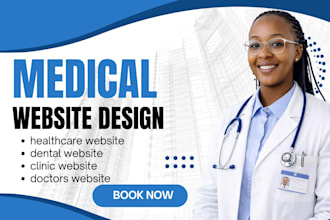 design medical website healthcare clinic doctor or dental website