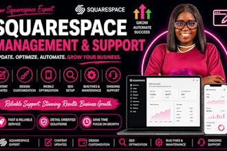be your squarespace website manager and virtual assistant