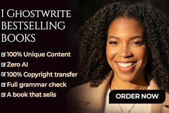 be your ghostwriter ghostbook writer kindle book writer and publisher