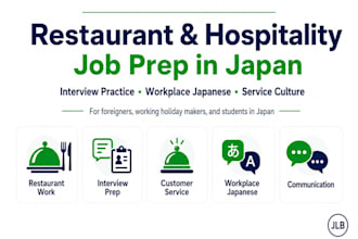 coach you for restaurant and hospitality jobs in japan