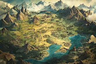 design rpg fantasy battle maps for tabletop games