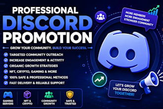 professionally promote and grow your discord community