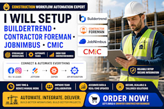houzz pro contractor foreman vcita cmic fb leads jotform zapier api integration