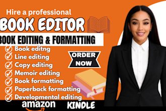 do book editing, proofreading, and amazon KDP formatting