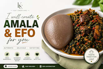 create amala and efo for you