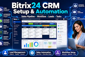 setup bitrix24 crm bitrix24 sales pipeline automation bitrix24 lead generation