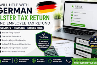 help with german elster tax return and employee tax refund
