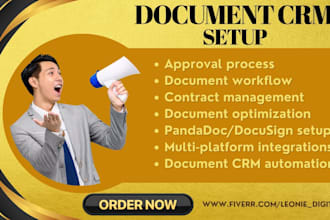 setup and automate document CRM workflows using pandadoc docusign clio