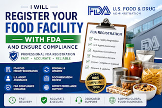 register your food facility with fda and ensure compliance