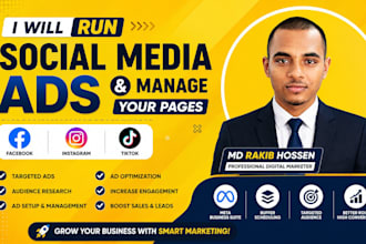 do run social media ads and manage your pages