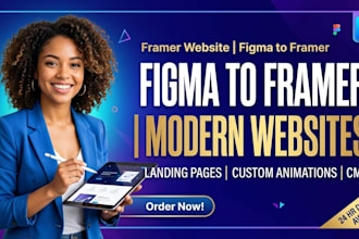 design develop framer website framer landing page figma to framer expert