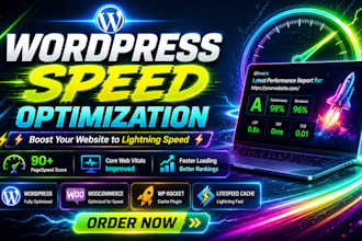 optimize wordpress speed using advanced cache image and CSS js tuning
