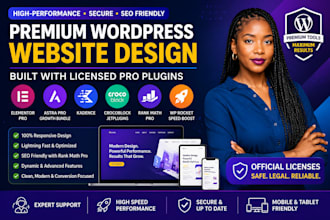 design your wordpress website with elementor pro astra pro  crocoblock kadence